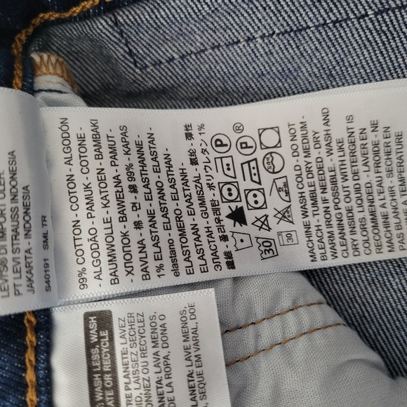 LEVI’S 501 Skinny Jeans Life’s Work Dark Wash - Picture 7 of 8